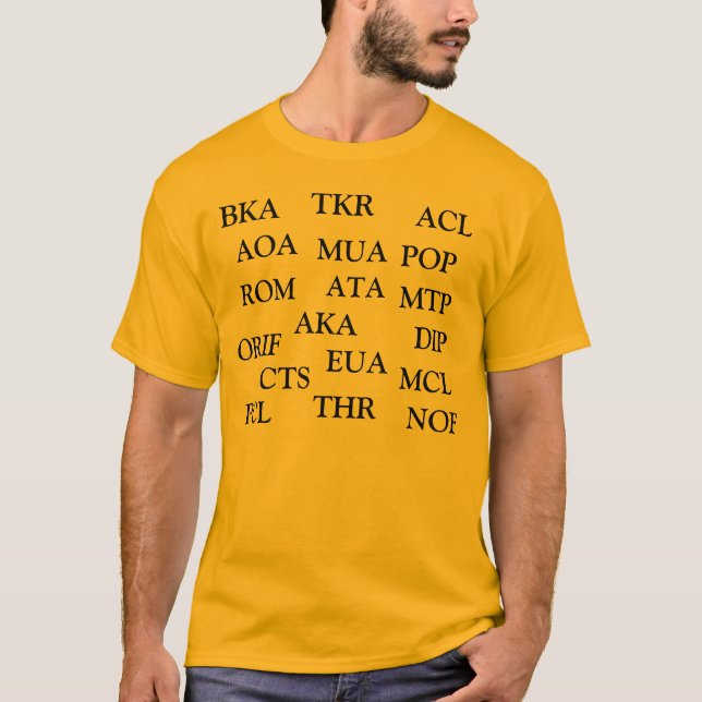 Orthopedic Acronym T-shirt (Front)