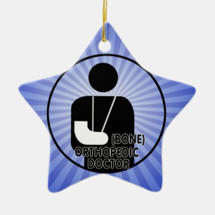 ORTHOPEDIC (BONE) DOCTOR LOGO CERAMIC ORNAMENT