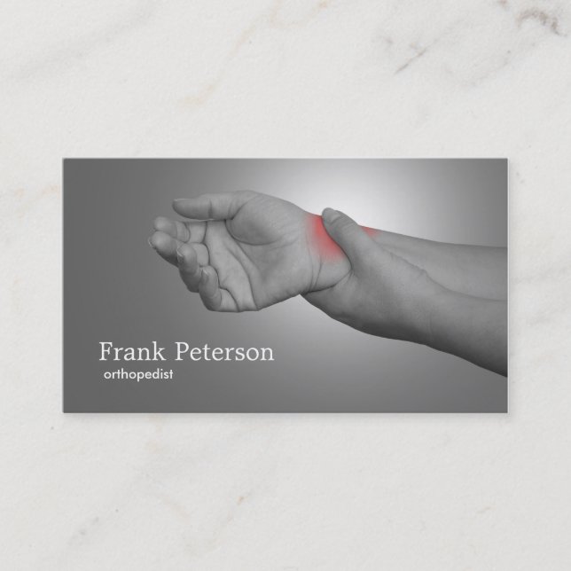 orthopedic business card (Front)