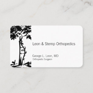 Orthopedic Crooked Tree Symbol Business Card