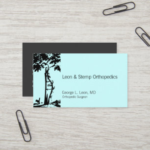 Orthopedic Crooked Tree Symbol Business Card