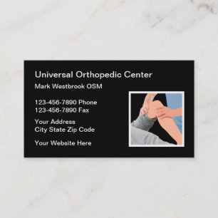 Orthopedic Doctor And Surgeon Medical Business Card