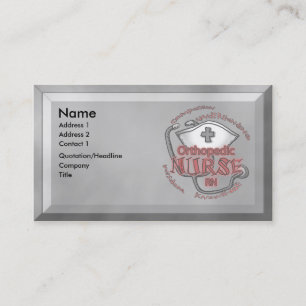 Orthopedic Nurse Business Card