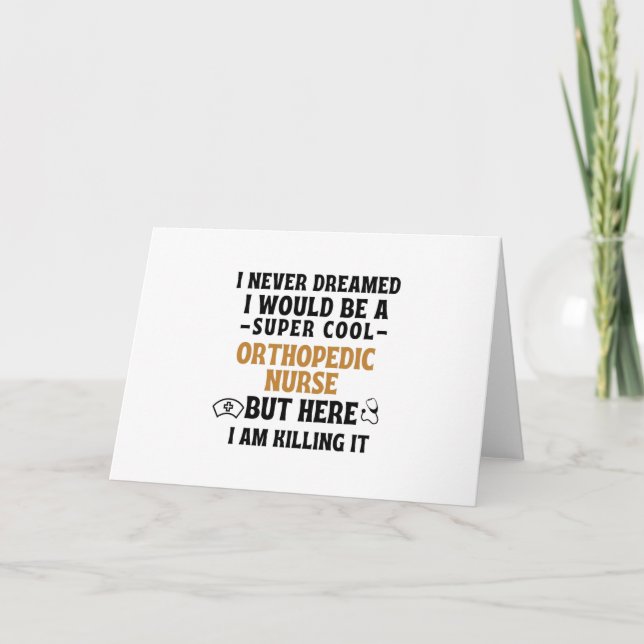 ORTHOPEDIC NURSE HOLIDAY CARD (Front)