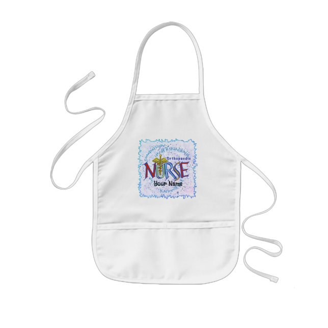 Orthopedic Nurse Motto custom nurses apron (Front)