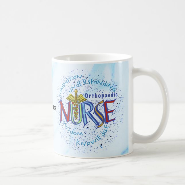 Orthopedic Nurse Motto custom nurses mug (Right)