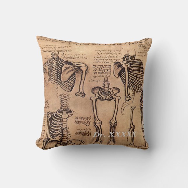 Orthopedic Physician Leonardo da Vinci Pillow (Front)
