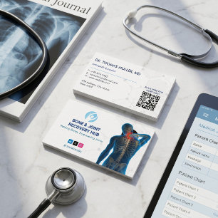 Orthopedic Recovery Business White Barcode Card