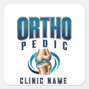 Orthopedic Specialist Medical Design Square Sticker