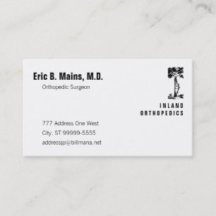 Orthopedic Surgeon Crooked Tree Business Card