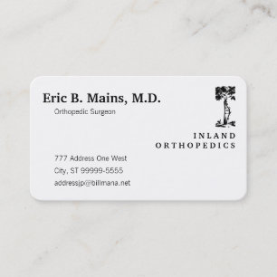 Orthopedic Surgeon Crooked Tree Business Card