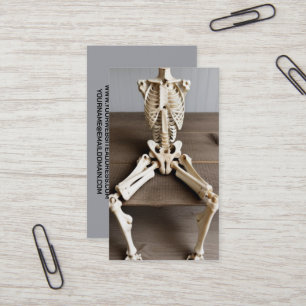 Orthopedic Surgeon Sitting Skeleton Business Card