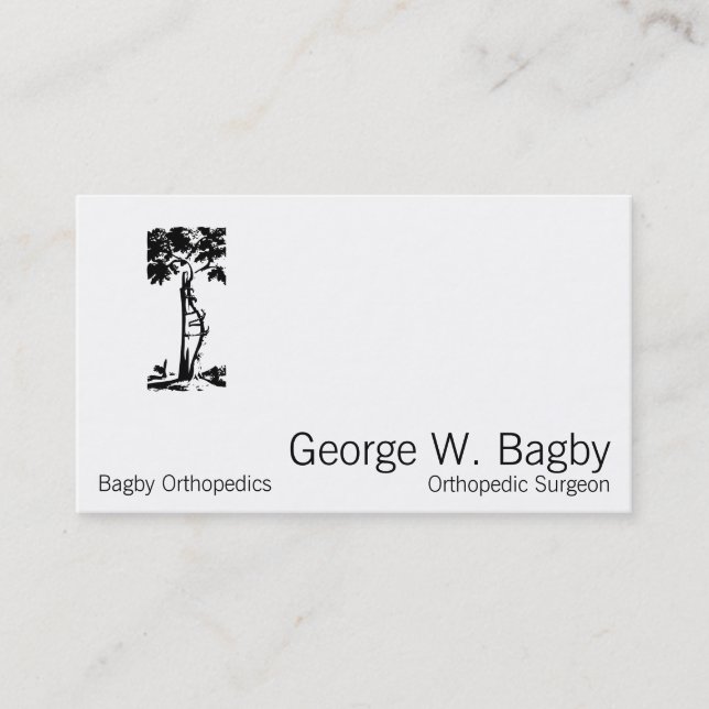 Orthopedic Surgery Crooked Tree Business Card (Front)
