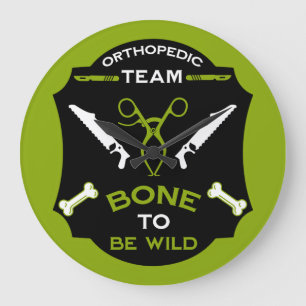 Orthopedic Surgery Team Large Clock