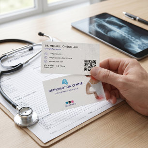 Orthopedic Therapy   Minimalist White Business Card