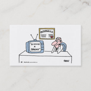 Orthopedist's Cartoon Business or Appointment Card