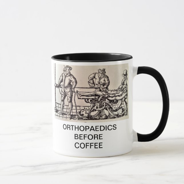 ORTHPAEDICS BEFORE COFFEE MUG (Right)
