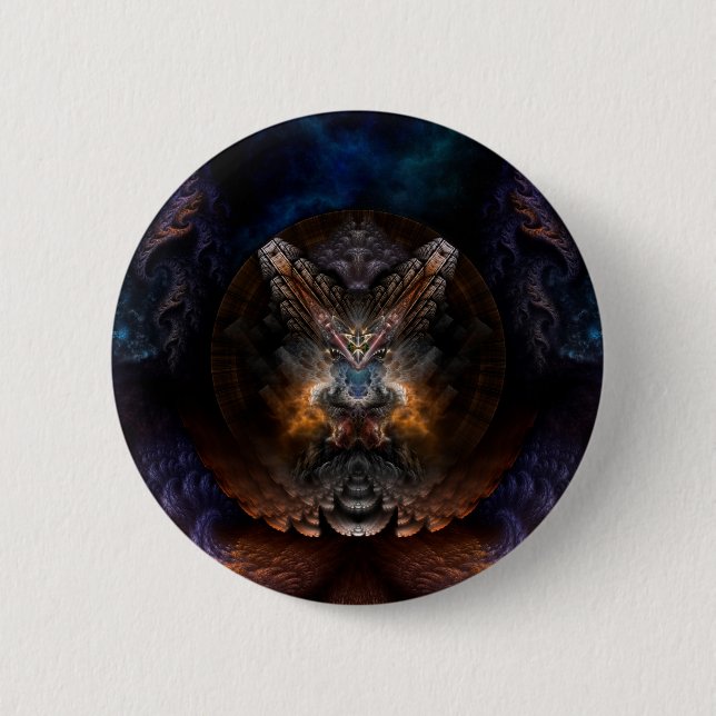 Orthricon Fractal Art 2 Inch Round Button (Front)