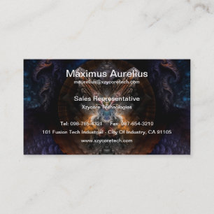Orthricon Fractal Art Business Card