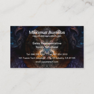 Orthricon Fractal Art Business Card