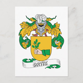 Ortiz Family Crest Postcard