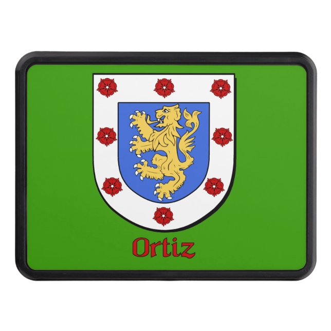 Ortiz Family Shield Trailer Hitch Cover (Front)