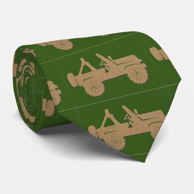 ORV OFF ROAD 4X4 Your Choice of Background Colour Tie (Rolled)