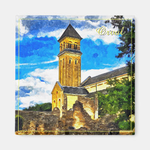 Orval abbey in Belgium Magnet