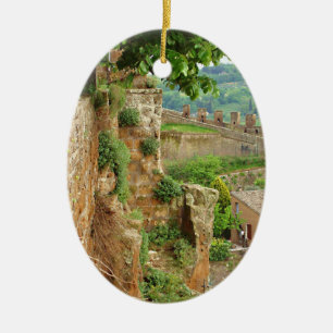 Orvieto Battlement Ceramic Ornament