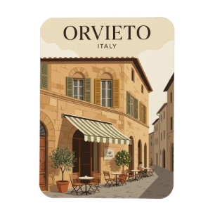 Orvieto, Italy, facade of a cafe Magnet