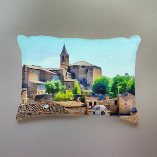 Orvieto Italy Hillside Accent Pillow