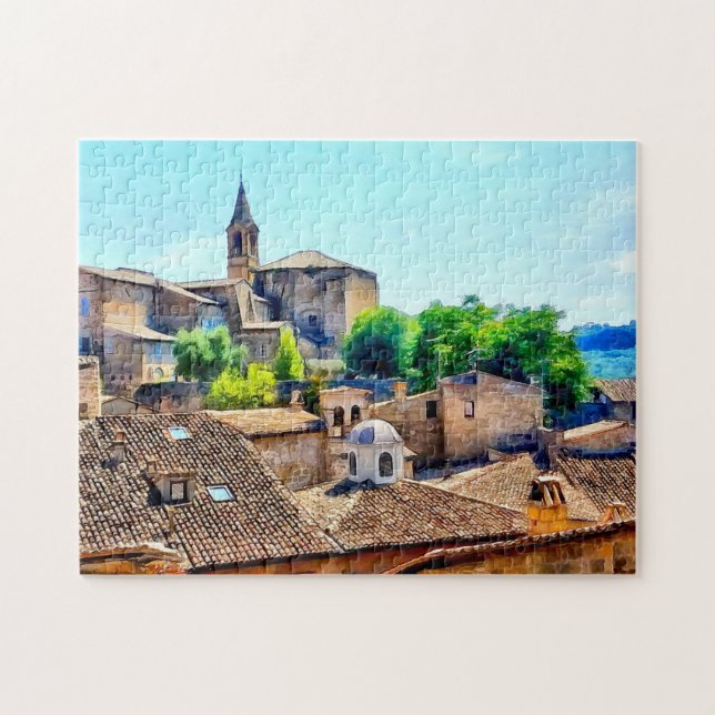 Orvieto Italy Hillside Jigsaw Puzzle (Horizontal)