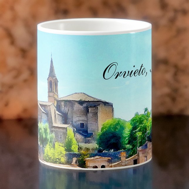 Orvieto Italy Hillside with Orvieto Text Coffee Mug (Creator Uploaded)