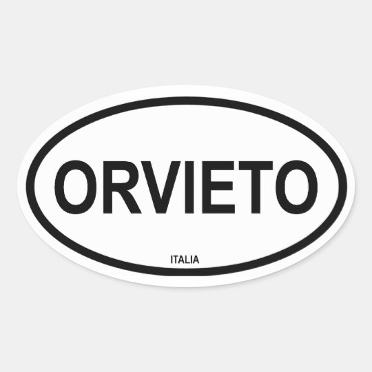 ORVIETO OVAL STICKER