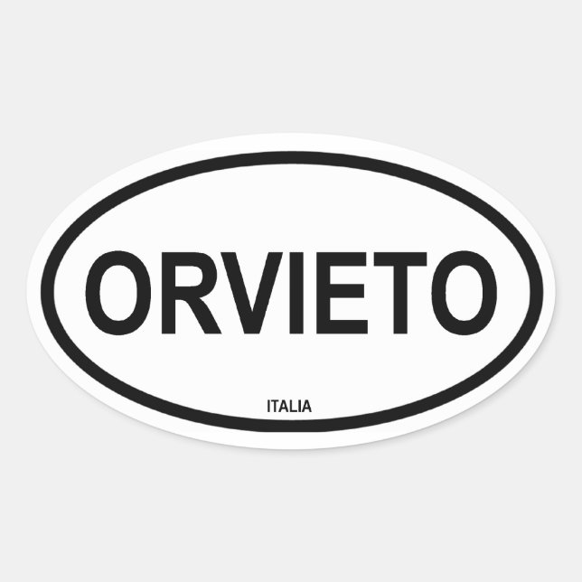 ORVIETO OVAL STICKER (Front)