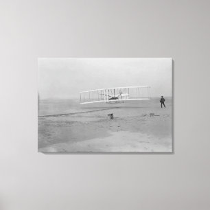 Orville Wright on First Flight at 120 feet Canvas Print