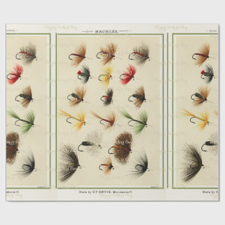 Orvis Fly Fishing Pattern Wrapping Paper