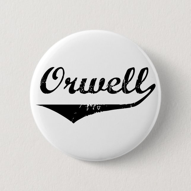 Orwell 2 Inch Round Button (Front)