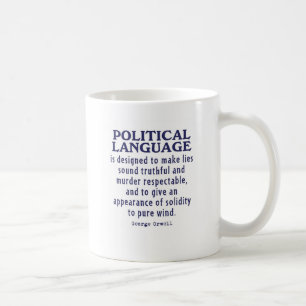 Orwell on Political Language Coffee Mug