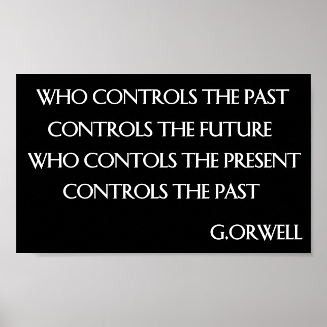 Orwell’s quote poster (Front)