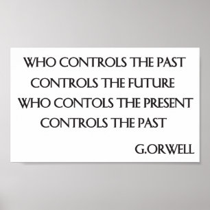 Orwell’s quote poster
