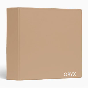 Oryx brown beige color name binder