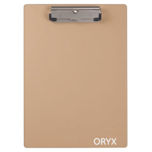 Oryx brown beige color name clipboard