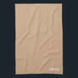 Oryx brown beige color name kitchen towel<br><div class="desc">Oryx brown beige color name</div>