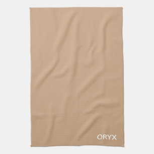 Oryx brown beige color name kitchen towel