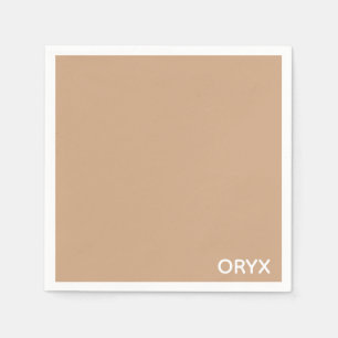 Oryx brown beige color name napkin