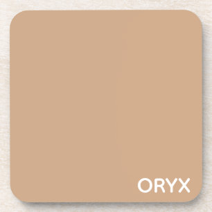 Oryx brown beige colour name coaster