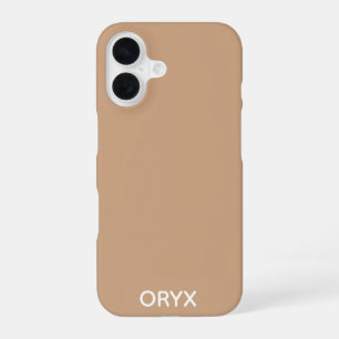 Oryx brown beige colour name iPhone 16 case