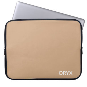 Oryx brown beige colour name laptop sleeve