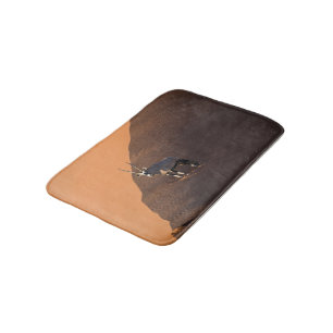Oryx on the edge, Namibia Bath Mat